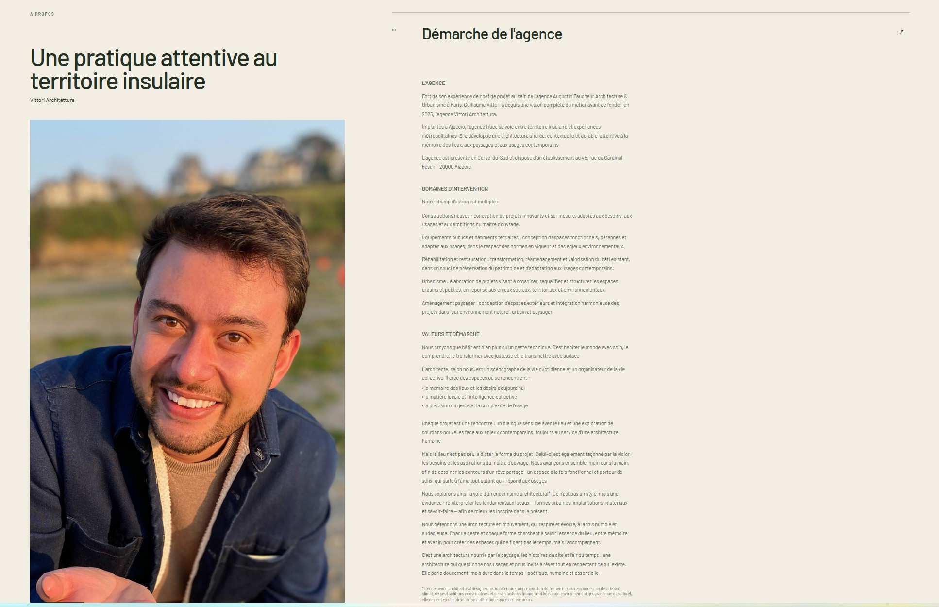 Portrait de Guillaume Vittori